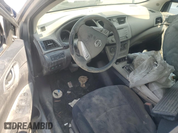 2013 Nissan Sentra SV with VIN 1N4AB7AP6DN905148, listed as a Copart auction lot 63896734 with 43,663 mi miles and Salvage Title. Bid and sale history available at DreamBid. Image 8.