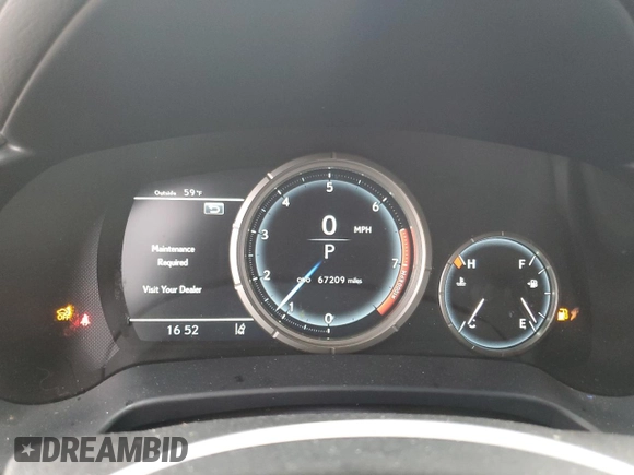 2019 Lexus RX 350 z VIN 2T2BZMCA7KC188448, wystawiony jako Copart lot #55833345 z przebiegiem 67 209 mil mil oraz Szkoda całkowita • Salvage title. Historia ofert i sprzedaży dostępna na DreamBid. Obrazek 9.