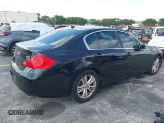 2013 Infiniti G37 Sedan Journey with VIN JN1CV6AP9DM711338, listed as a IAAI auction lot 42113221 with 153,049 mi miles. Bid and sale history available at carsss.com. Image 4.
