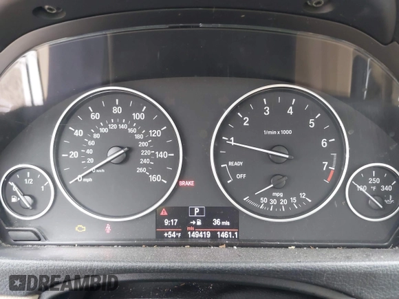 2012 BMW 3 Series 328i with VIN WBA3A5C56CF340427, listed as a IAAI auction lot 42246689 with 149,419 mi miles and . Bid and sale history available at DreamBid. Image 7.