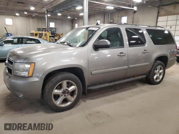 2008 Chevrolet Suburban LTZ with VIN 3GNFK16328G185646, listed as a Copart auction lot 52357175 with 294,862 mi miles and Clean Title. Bid and sale history available at carsss.com. Image 1.