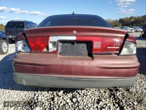 1998 Buick Regal GS with VIN 2G4WF5212W1461804, listed as a Copart auction lot 80843804 with 0 mi miles and Salvage Title. Bid and sale history available at carsss.com. Image 6.