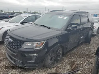 2019 Ford Explorer Sport with VIN 1FM5K8GT4KGB04110, listed as a Copart auction lot 55940365 with 84,721 mi miles and Salvage title. Bid and sale history available at DreamBid. Image 1.