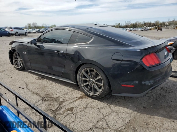 2015 Ford Mustang GT with VIN 1FA6P8CF5F5340461, listed as a Copart auction lot 54206965 with 75,313 mi miles and Salvage Title. Bid and sale history available at DreamBid. Image 2.