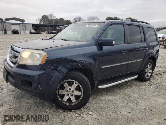2011 Honda Pilot Touring with VIN 5FNYF4H96BB077391, listed as a Copart auction lot 41520315 with 196,291 mi miles and Salvage Title. Bid and sale history available at DreamBid. Image 1.