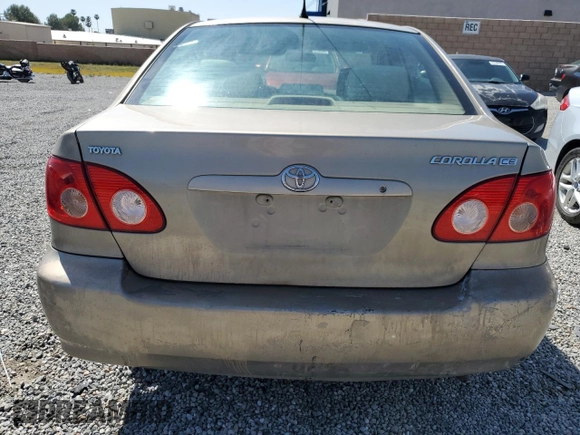 2007 Toyota Corolla CE with VIN 1NXBR32E17Z864384, listed as a Copart auction lot 52519385 with 204,778 mi miles and Salvage Title. Bid and sale history available at carsss.com. Image 6.