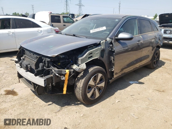 2018 Kia Niro FE with VIN KNDCB3LC6J5202098, listed as a Copart auction lot 59532274 with 172,951 mi miles and Salvage Title. Bid and sale history available at carsss.com. Image 1.