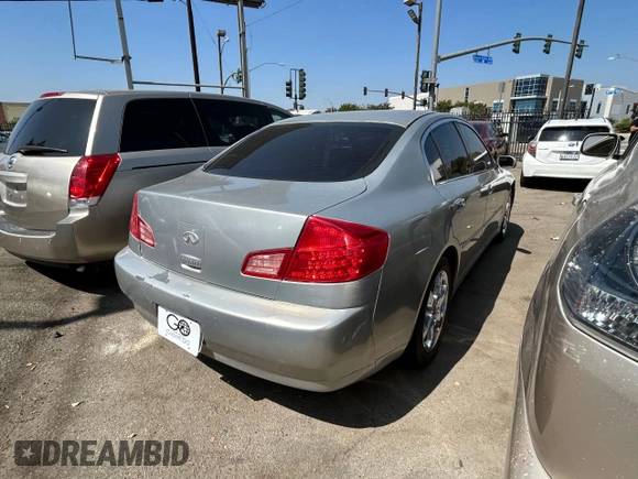 2003 Infiniti G35 w/Leather with VIN JNKCV51E73M000353, listed as a Copart auction lot 73202104 with 240,207 mi miles and Clean Title. Bid and sale history available at DreamBid. Image 4.