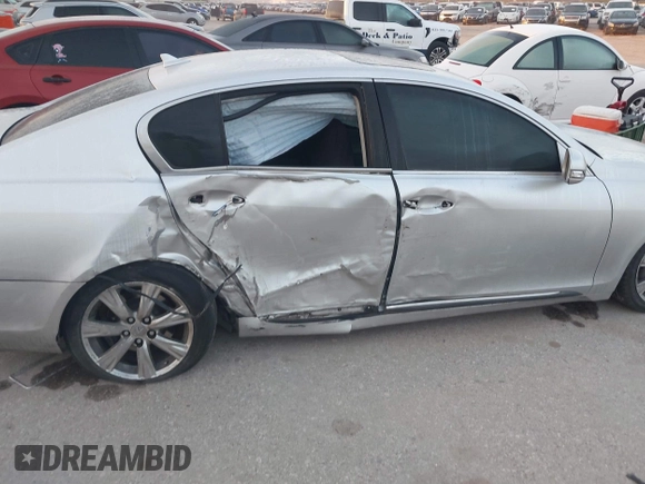 2008 Lexus GS 350 with VIN JTHBE96S380037190, listed as a IAAI auction lot 41780610 with 259,432 mi miles. Bid and sale history available at carsss.com. Image 6.