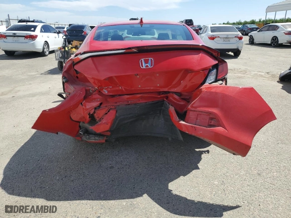 2019 Honda Civic Coupe EX with VIN 2HGFC3B36KH350565, listed as a Copart auction lot 52951425 with 44,358 mi miles and Salvage Title. Bid and sale history available at carsss.com. Image 6.