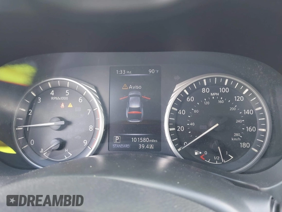 2018 Infiniti Q50 Luxe with VIN JN1EV7AP5JM590494, listed as a IAAI auction lot 41936520 with 101,580 mi miles and . Bid and sale history available at carsss.com. Image 7.