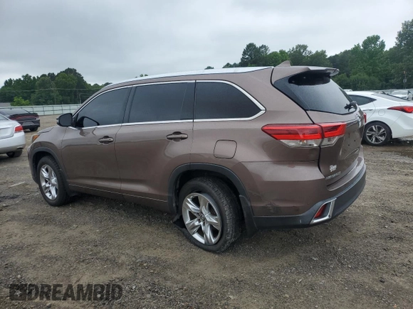 2017 Toyota Highlander Limited with VIN 5TDYZRFH0HS199280, listed as a Copart auction lot 58612645 with 159,282 mi miles and Salvage title. Bid and sale history available at DreamBid. Image 2.