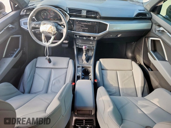 2024 Audi Q3 S line Premium Plus with VIN WA1EECF33R1047616, listed as a Copart auction lot 60154045 with 12,626 mi miles and Salvage title. Bid and sale history available at DreamBid. Image 8.