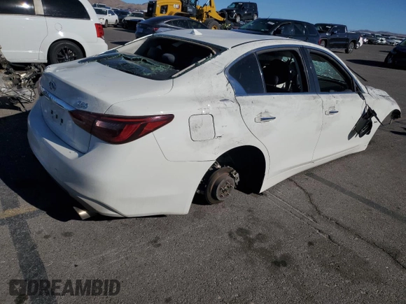 2018 Infiniti Q50 3.0t LUXE with VIN JN1EV7AP7JM357992, listed as a Copart auction lot 84949864 with 0 mi miles and Non Repairable. Bid and sale history available at carsss.com. Image 3.
