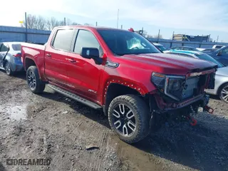 2024 GMC Sierra 1500 AT4 with VIN 3GTUUEEL5RG163404, listed as a IAAI auction lot 41137809 with 12,201 mi miles. Bid and sale history available at carsss.com. Image 1.