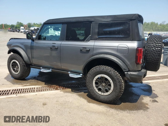 2023 Ford Bronco с VIN 1FMEE5DH2PLB21489, выставлен на аукционе Copart как лот 60690365 с пробегом 14 326 миль миль и Списание • Salvage title. История ставок и продаж доступна на DreamBid. Изображение 2.