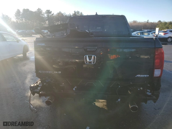 2023 Honda Ridgeline Black Edition with VIN 5FPYK3F86PB008571, listed as a Copart auction lot 85093194 with 11,280 mi miles and Salvage Title. Bid and sale history available at carsss.com. Image 6.