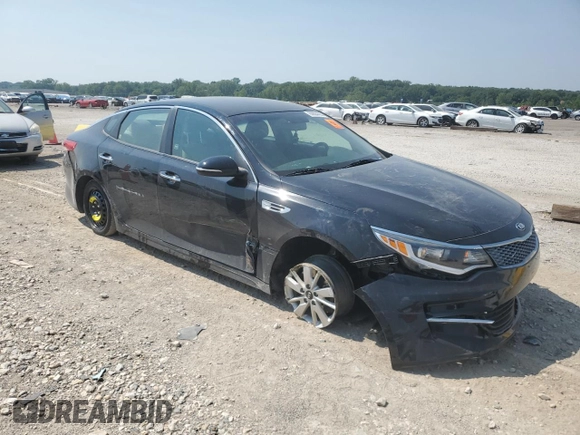 2018 Kia Optima S with VIN 5XXGT4L35JG235075, listed as a Copart auction lot 60604425 with 95,705 mi miles and Salvage title. Bid and sale history available at DreamBid. Image 4.