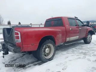 2006 Dodge 3500 Laramie z VIN 3D7LX39C96G189376, wystawiony jako IAAI lot #41583369 z przebiegiem 172 325 mil mil oraz . Historia ofert i sprzedaży dostępna na DreamBid. Obrazek 4.