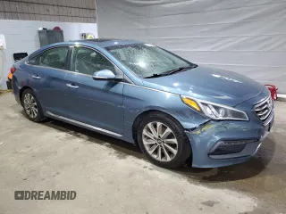 2016 Hyundai Sonata Sport with VIN 5NPE34AF4GH436175, listed as a Copart auction lot 53241805 with 140,018 mi miles and Clean Title. Bid and sale history available at DreamBid. Image 4.