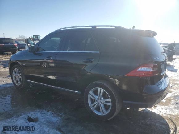 2012 Mercedes-Benz M-Class ML 350 with VIN 4JGDA5HB9CA027676, listed as a Copart auction lot 87976255 with 119,230 mi miles and Salvage Title. Bid and sale history available at carsss.com. Image 2.