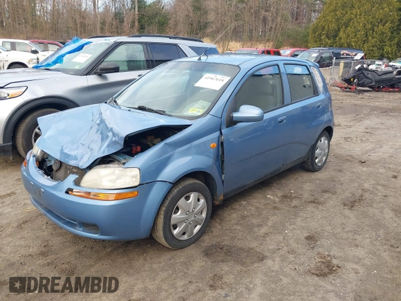 2004 Chevrolet Aveo with VIN KL1TD62684B234197, listed as a IAAI auction lot 41967618 with 110,180 mi miles and . Bid and sale history available at DreamBid. Image 2.