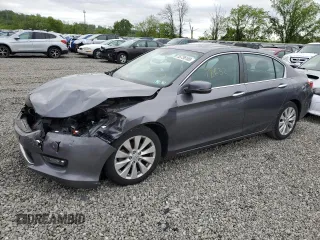 2015 Honda Accord EX-L z VIN 1HGCR2F82FA068087, wystawiony jako Copart lot #55736105 z przebiegiem 78 632 mil mil oraz Szkoda całkowita • Salvage title. Historia ofert i sprzedaży dostępna na DreamBid. Obrazek 1.