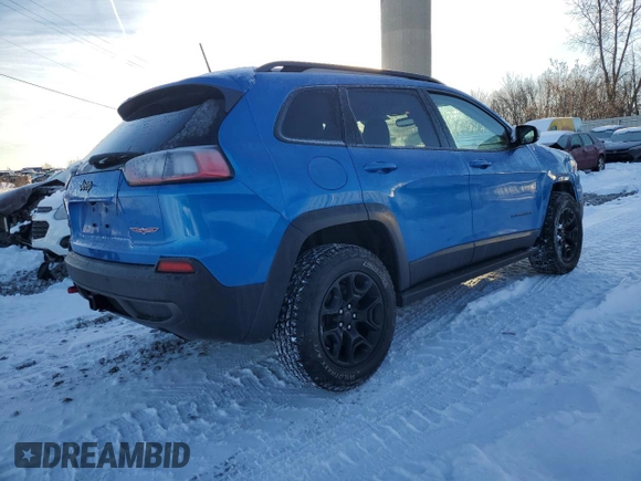 2019 Jeep Cherokee Trailhawk Elite with VIN 1C4PJMBN7KD281186, listed as a Copart auction lot 88060405 with 110,268 mi miles and Clean title. Bid and sale history available at DreamBid. Image 3.
