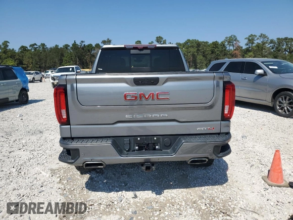 2021 GMC Sierra 1500 AT4 with VIN 1GTP9EEL8MZ156714, listed as a Copart auction lot 75759564 with 42,648 mi miles and Salvage Title. Bid and sale history available at carsss.com. Image 6.