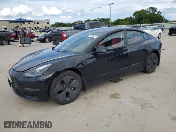 2021 Tesla Model 3 Long Range z VIN 5YJ3E1EB9MF006708, wystawiony jako Copart lot #56230525 z przebiegiem 41 744 mil mil oraz Szkoda całkowita • Salvage title. Historia ofert i sprzedaży dostępna na DreamBid. Obrazek 1.