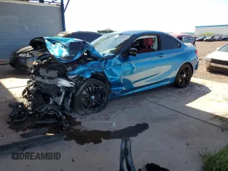 2021 BMW 2 Series M240i with VIN WBA2J5C02M7G34812, listed as a Copart auction lot 67790704 with 46,008 mi miles and Salvage Title. Bid and sale history available at carsss.com. Image 1.