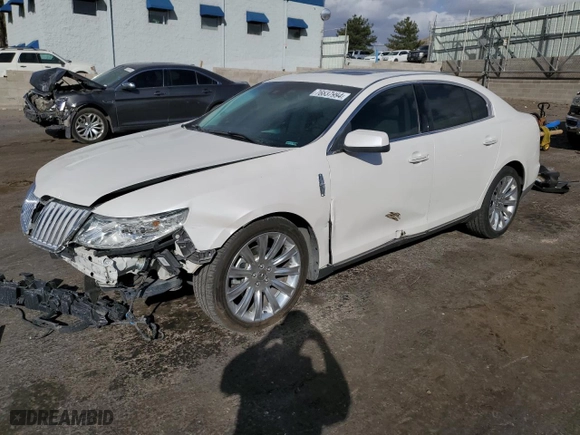 2010 Lincoln MKS w/EcoBoost with VIN 1LNHL9FT9AG604862, listed as a Copart auction lot 76837994 with 72,887 mi miles and Salvage Title. Bid and sale history available at carsss.com. Image 1.