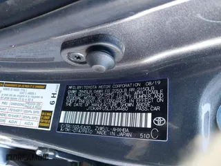 2020 Toyota Prius L Eco with VIN JTDKARFU5L3104460, listed as a IAAI auction lot 41298045 with 79,412 mi miles. Bid and sale history available at carsss.com. Image 9.