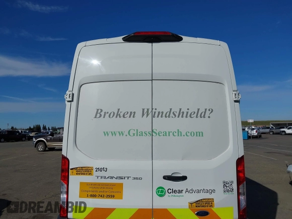 2019 Ford Transit Cargo with VIN 1FTBW3XM2KKB40981, listed as a IAAI auction lot 41558356 with 154,624 mi miles and . Bid and sale history available at DreamBid. Image 15.