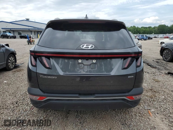 2023 Hyundai Tucson SEL with VIN 5NMJBCAE5PH186784, listed as a Copart auction lot 62896985 with 13,633 mi miles and Salvage title. Bid and sale history available at DreamBid. Image 6.