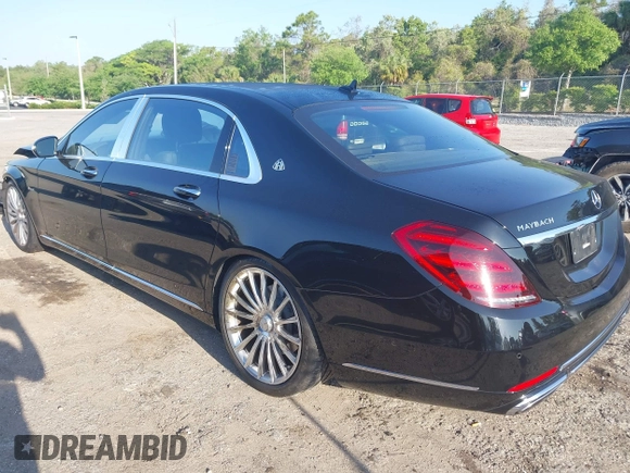 2018 Mercedes-Benz S 560 Maybach with VIN WDDUX8GB8JA350500, listed as a IAAI auction lot 41935111 with 92,181 mi miles and . Bid and sale history available at DreamBid. Image 3.