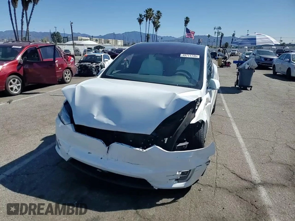 2020 Tesla Model X Long Range with VIN 5YJXCAE26LF270135, listed as a Copart auction lot 49711735 with Not Provided miles and Salvage Title. Bid and sale history available at carsss.com. Image 12.