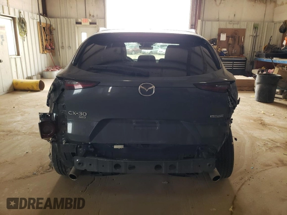 2024 Mazda CX-30 2.5 S Carbon Edition with VIN 3MVDMBCM7RM624600, listed as a Copart auction lot 49343975 with 22,510 mi miles and Salvage Title. Bid and sale history available at carsss.com. Image 6.