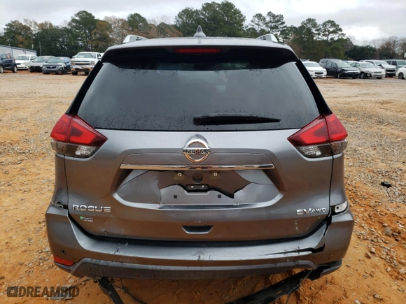 2019 Nissan Rogue SV with VIN KNMAT2MV6KP500834, listed as a Copart auction lot 41894275 with 115,627 mi miles and Salvage Title. Bid and sale history available at carsss.com. Image 6.