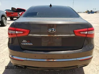 2014 Kia Cadenza Premium with VIN KNALN4D71E5151224, listed as a Copart auction lot 61832434 with 95,108 mi miles and Salvage Title. Bid and sale history available at carsss.com. Image 6.
