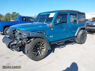 2020 Jeep Wrangler Unlimited Sport S with VIN 1C4HJXDN4LW223822, listed as a IAAI auction lot 41294786 with 51701 miles. Bid and sale history available at carsss.com. Image 17.