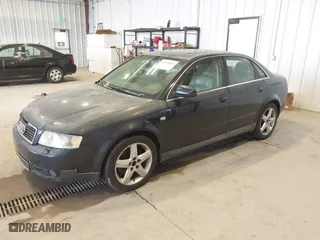 2003 Audi A4 3.0L with VIN WAULT68E73A214261, listed as a IAAI auction lot 42078401 with 279,424 mi miles. Bid and sale history available at carsss.com. Image 2.