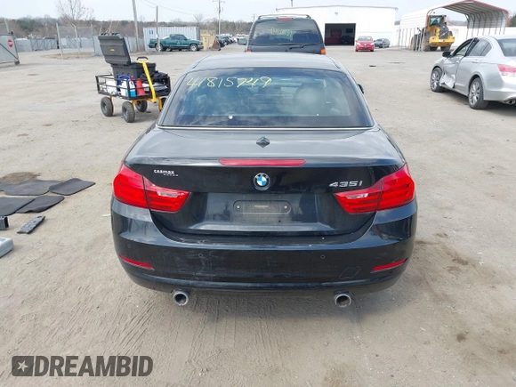 2015 BMW 4 Series 435i with VIN WBA3T3C51FP939555, listed as a IAAI auction lot 41815749 with 57,480 mi miles and . Bid and sale history available at carsss.com. Image 17.