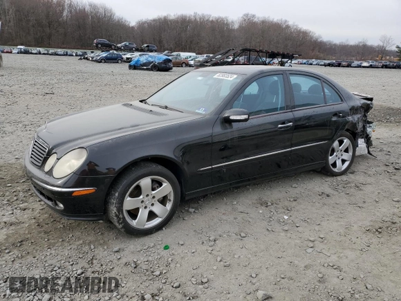 2005 Mercedes-Benz E 5.0L with VIN WDBUF70J45A645154, listed as a Copart auction lot 82883524 with 134,088 mi miles and Salvage Title. Bid and sale history available at carsss.com. Image 1.