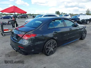 2024 Mercedes-Benz C 43 AMG with VIN W1KAF8HB6RR185662, listed as a IAAI auction lot 41699577 with 7,044 mi miles and . Bid and sale history available at DreamBid. Image 4.