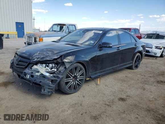 2012 Mercedes-Benz S 550 with VIN WDDNG9EB1CA477248, listed as a Copart auction lot 56546595 with 128,973 mi miles and Salvage title. Bid and sale history available at DreamBid. Image 1.