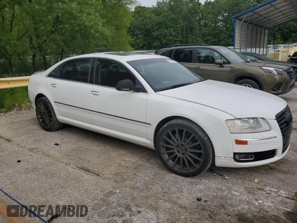 2008 Audi A8 4.2L z VIN WAUMV94E88N010171, wystawiony jako Copart lot #60557965 z przebiegiem Nie podano mil oraz Czysty tytuł • Clean title. Historia ofert i sprzedaży dostępna na DreamBid. Obrazek 4.