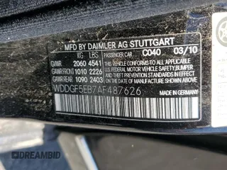 2010 Mercedes-Benz C 300 Sport with VIN WDDGF5EB7AF487626, listed as a Copart auction lot 62944095 with 105,997 mi miles and Clean title. Bid and sale history available at DreamBid. Image 13.