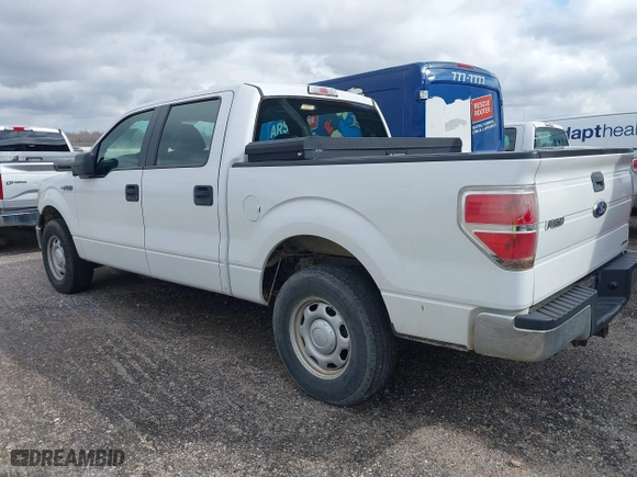 2013 Ford F-150 XL with VIN 1FTEW1CM9DFC58691, listed as a IAAI auction lot 41413917 with 134,597 mi miles. Bid and sale history available at carsss.com. Image 3.