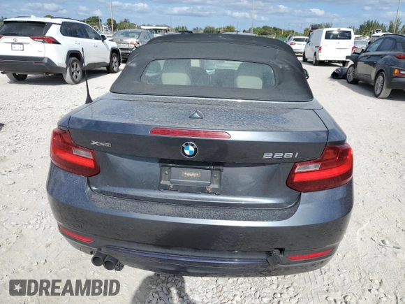 2016 BMW 2 Series 228i xDrive with VIN WBA1L9C56GV767918, listed as a Copart auction lot 88708505 with 69,110 mi miles and Salvage Title. Bid and sale history available at carsss.com. Image 6.